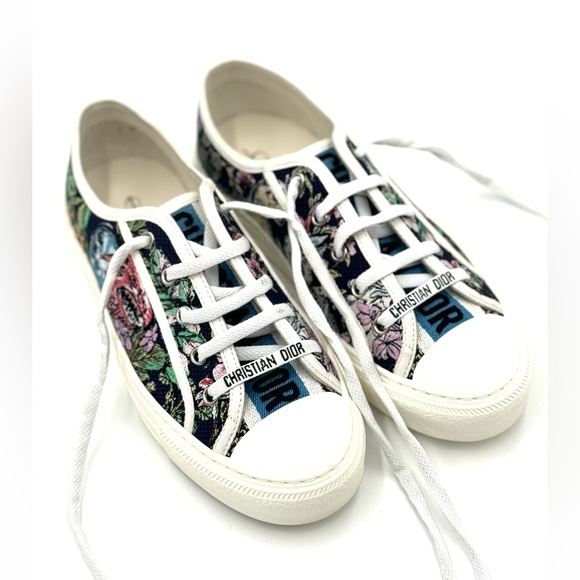Dior Multicolor Canvas Walk'n'Dior Sneakers - Picture 1 of 9